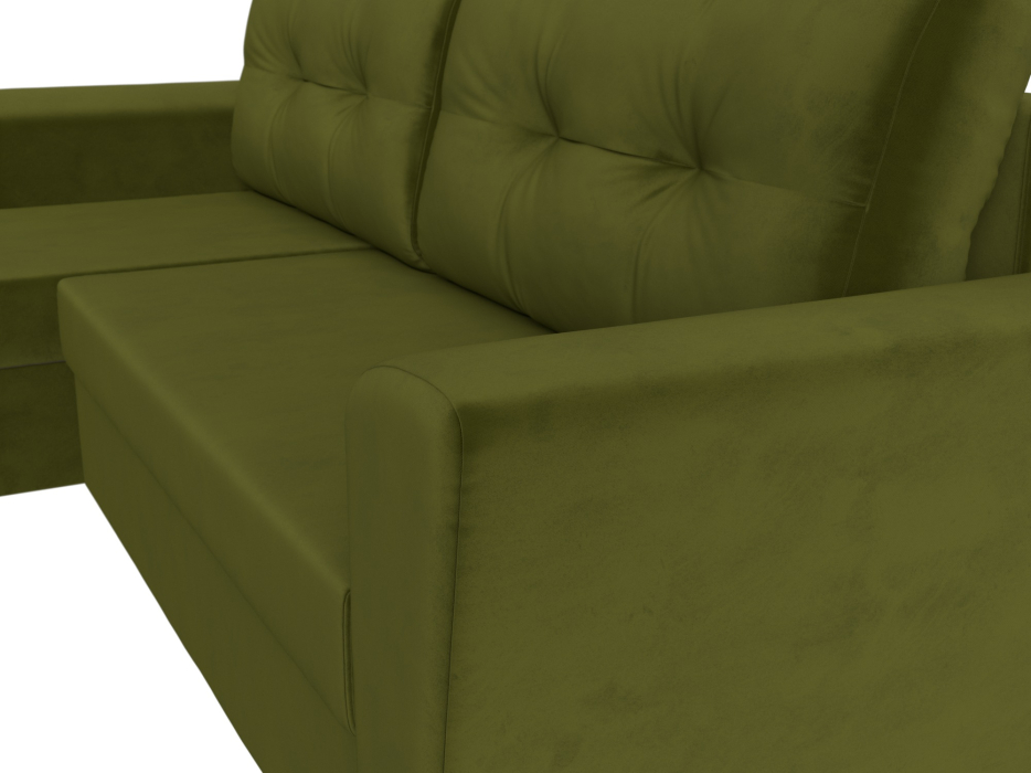 Диваны угловые в гостиную, Угловой диван Амстердам Лайт левый угол, микровельвет