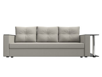 Диван прямой Атланта со столом справа, рогожка Амур