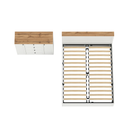 Комод-тумба Остин 16.221 и двуспальная кровать с основанием