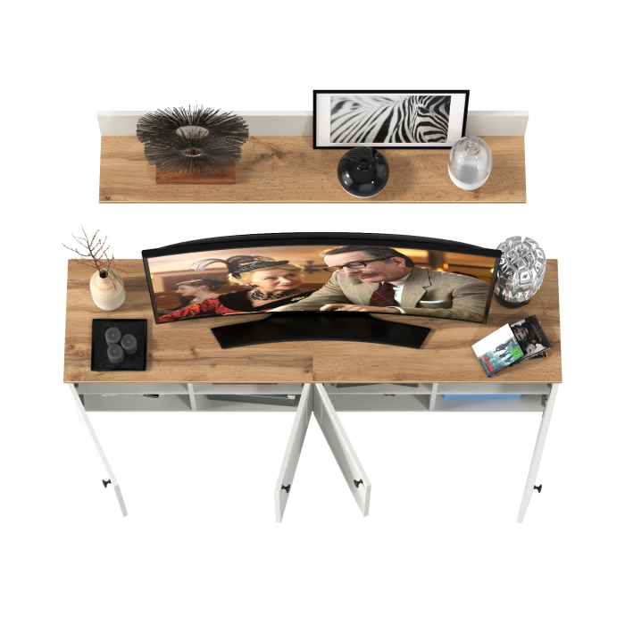 Прихожие, Две тумбы с дверками и навесная полка Остин