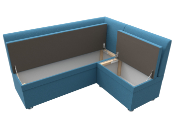 Диван кухонный угловой Уют правый угол, рогожка Амур