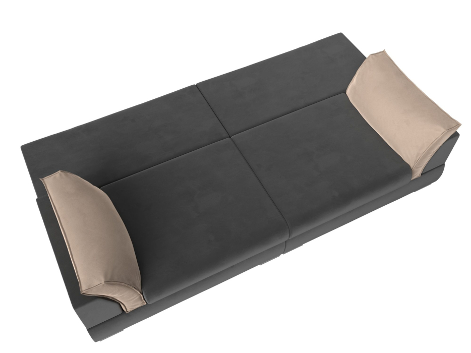 Диваны с ящиком для белья, Прямой диван Пекин, велюр