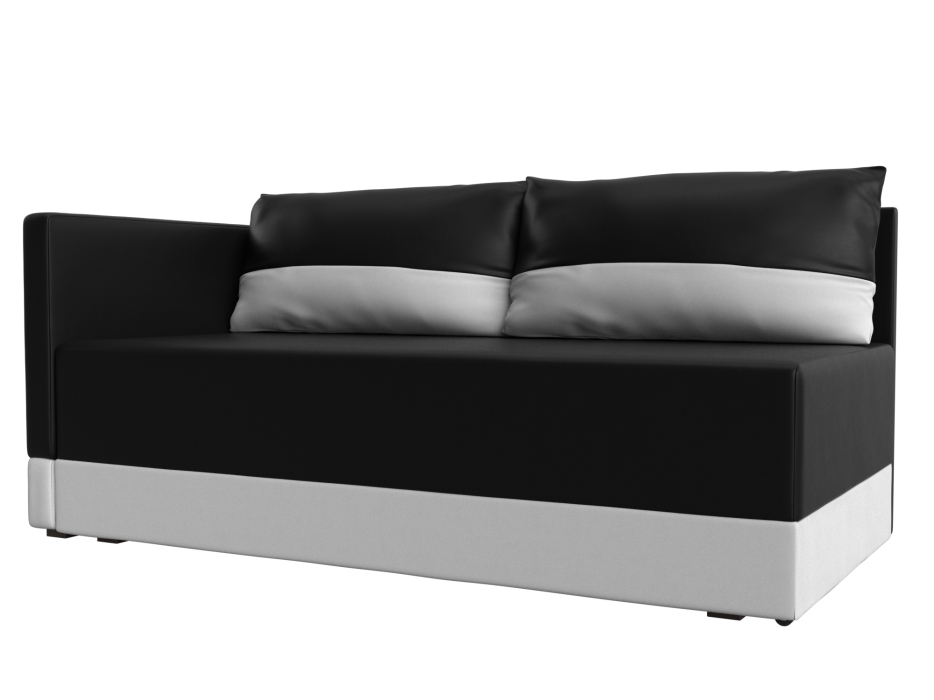 Кушетка диван, Кушетка Никас левая, экокожа