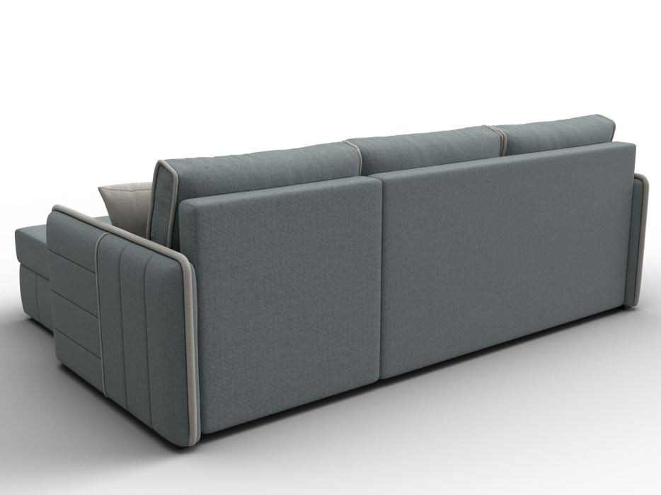 Диваны угловые в гостиную, Диван угловой Лига-078 угол универсальный, рогожка Амур