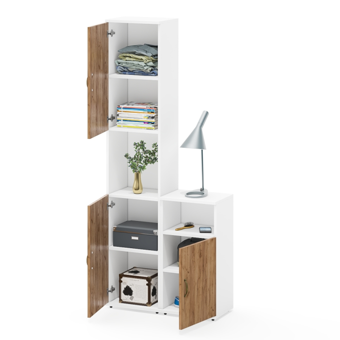 Домашние кабинеты, Пенал открытый с тумбой с дверкой Лидер-8.