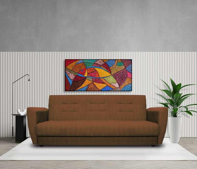 Диваны с ящиком для белья, Диван-кровать Лира, астра, 140