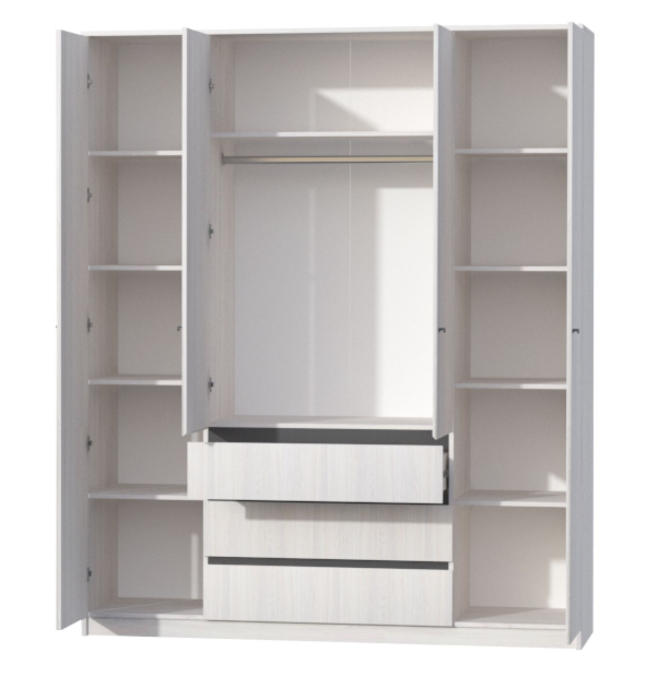 В спальню, Шкаф 4х ств. (высокий) КЭТ-1