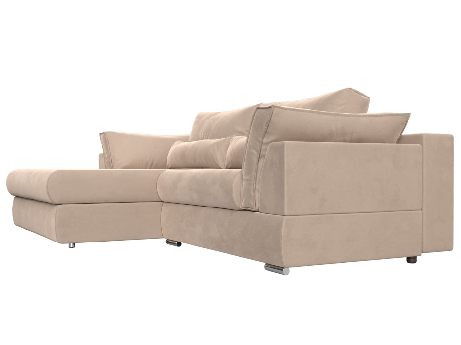 Диваны угловые в гостиную, Угловой диван Пекин угол левый, велюр