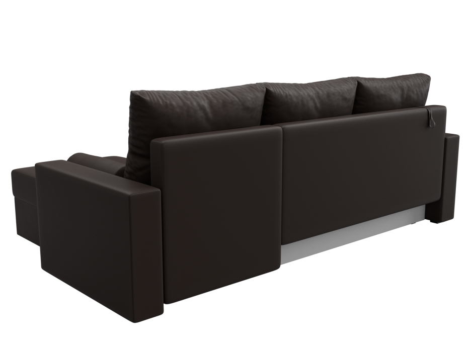 Диваны угловые в гостиную, Диван угловой Верона Лайт правый угол, экокожа