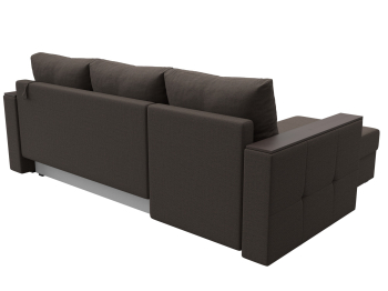 Диван угловой Валенсия Лайт левый угол, рогожка Амур