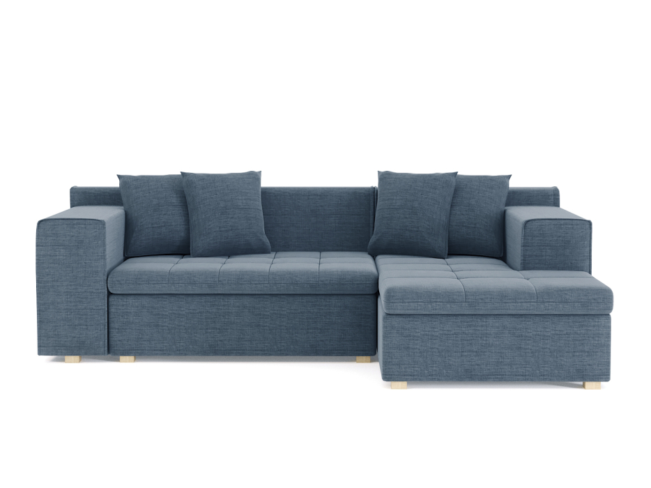 Диваны угловые в гостиную, Диван угловой Чикаго без механизма, рогожка