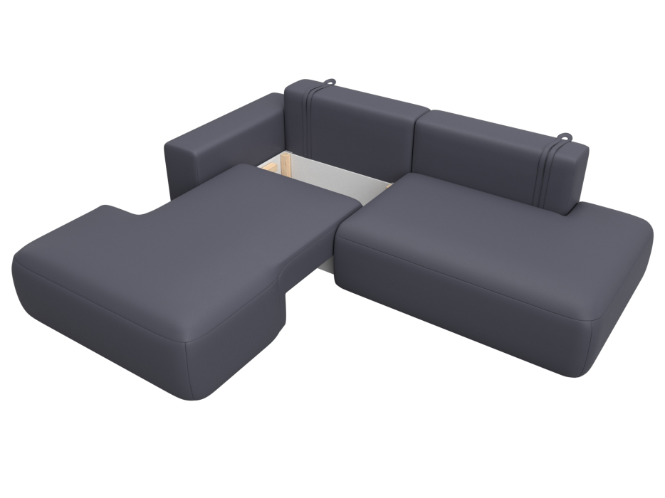 Диваны угловые в гостиную, Диван угловой Лига-036 НПБ Модерн левый угол, экокожа GRIFON