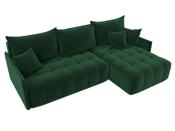 Диван угловой Лига-054 НПБ угол универсальный, велюр SEVEN