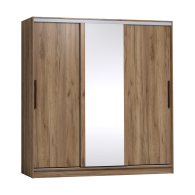 Шкафы-купе, Шкаф-купе 3-дв  Strike 2000 зеркало/лдсп  (в2105*ш2000*г595)