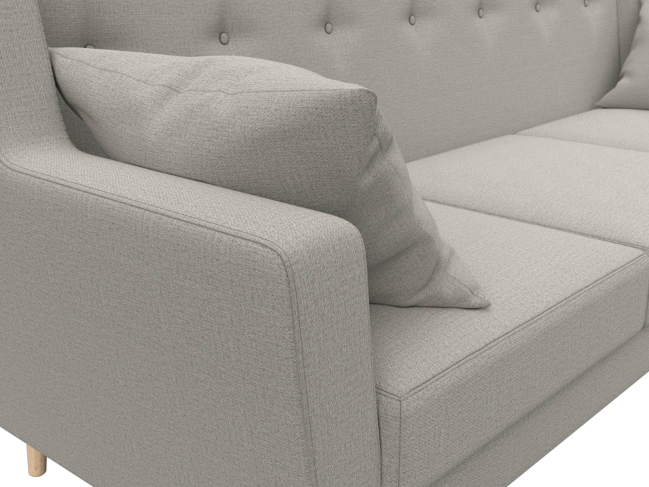 Диваны прямые кухонные, Диван кухонный прямой Брайтон 3, рогожка Амур