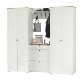 Два шкафа для одежды в прихожую с обувницей и вешалкой для одежды Остин