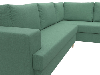 Диван угловой Сильвана правый угол, рогожка Амур