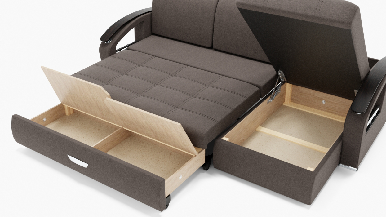 Диваны угловые в гостиную, Угловой диван Дубай-1 с оттоманкой ППУ, велюр