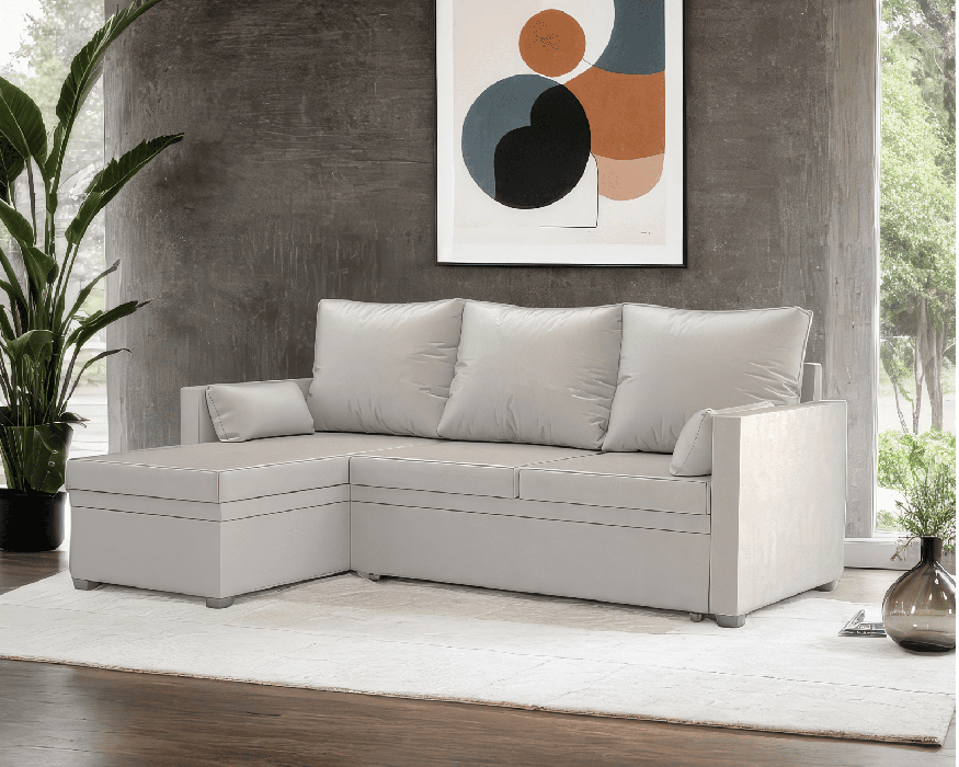 Диваны угловые в гостиную, Диван угловой Париж (Бархат)