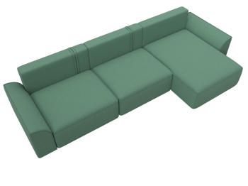 Диван угловой Лига-048 НПБ лонг, рогожка Амур