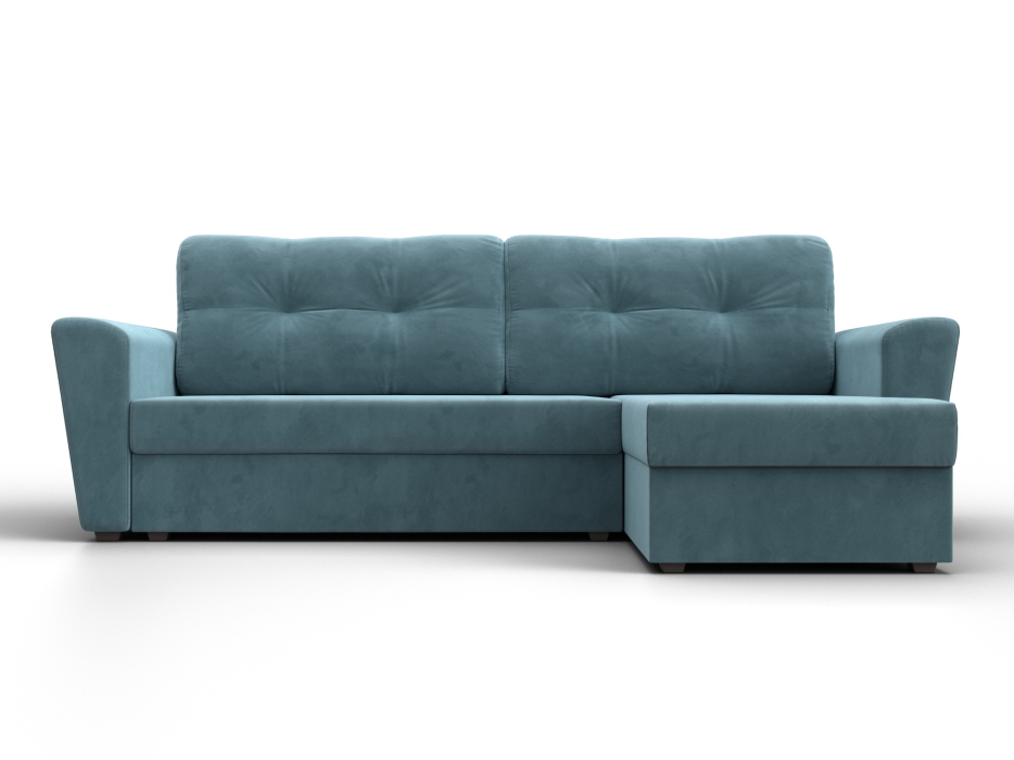 Диваны угловые в гостиную, Угловой диван Амстердам Лайт правый угол, велюр