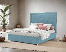 Мягкая кровать, Кровать Треви 160 см (Велюр)