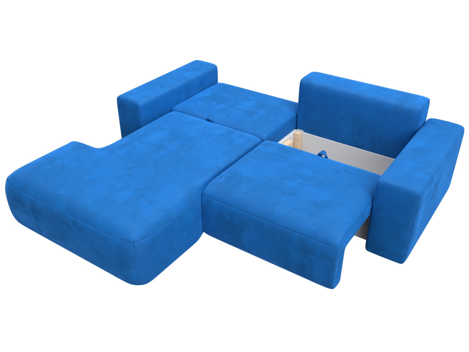 Диваны угловые в гостиную, Диван угловой Лига-036 Классик левый угол, велюр