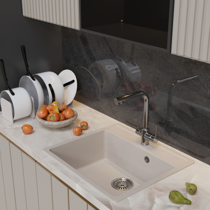 Кухонные мойки, Мойка ML-GM15, 560*500*180мм NEW*