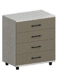 Модульная система Грейс Комод КМ-5032  Снежный Ясень