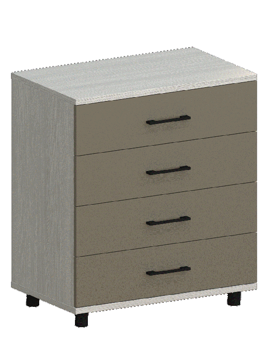 Комоды, Модульная система Грейс Комод КМ-5032  Снежный Ясень