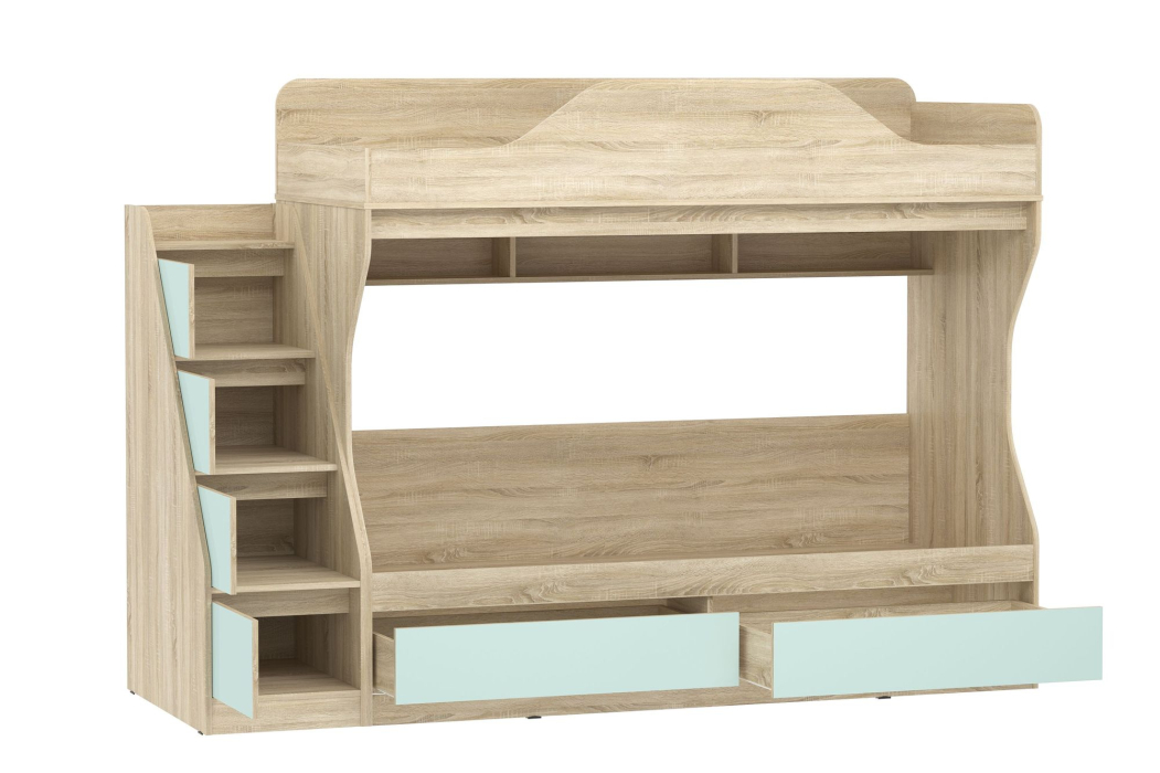 Кровати двухъярусные, Акварель НМ 041.51 Кровать двухъярусная