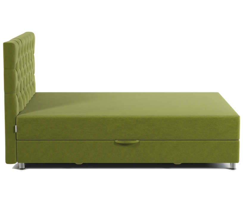 Мягкая кровать, Кровать тахта односпальная с подъемным механизмом и матрасом Шармэль Люкс 90, велюр