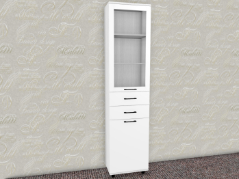 Модульная система Грейс Шкаф ШК-5046  Снежный Ясень