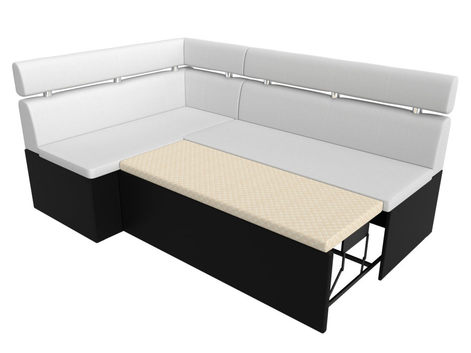 Диваны угловые кухонные, Кухонный угловой диван Классик левый угол, экокожа