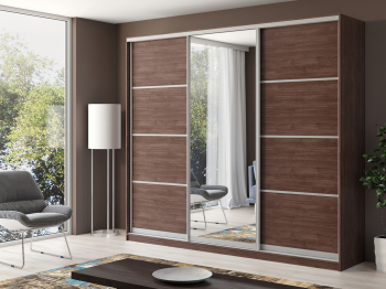 Шкаф купе 3-х дверный Айсберг 270+зеркало 