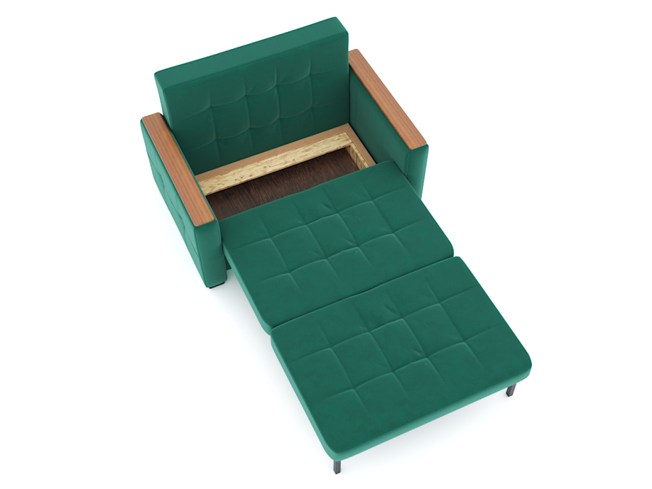 Диваны с ящиком для белья, Диван-кровать Этро Вуд, велюр