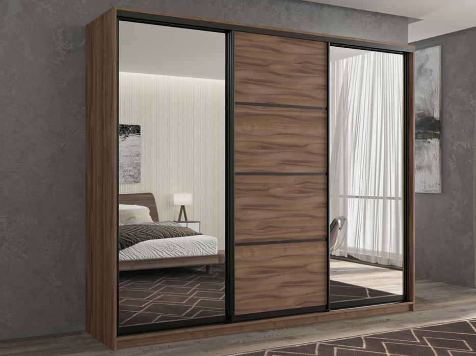 Шкафы-купе 3-х дверные, Шкаф-купе 3х дверный Кааппи 3 180х60