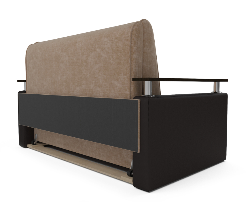 Диваны кровати со спальным местом, Диван прямой аккордеон Шарк 120 см (Микровелюр)