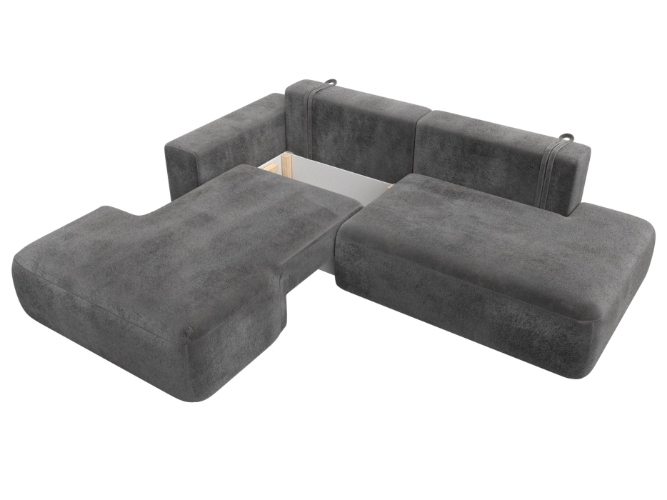 Диваны угловые в гостиную, Диван угловой Лига-036 НПБ Модерн левый угол, велюр TOWER