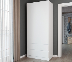 Шкаф 2-х дверный с ящиками Сомеро