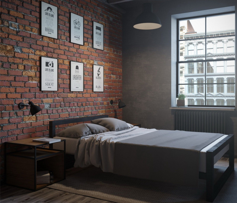 Кровати 120 см, Кровать в стиле лофт Ричмонд 1.2