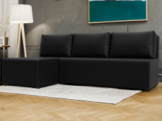 Диваны угловые в гостиную, Угловой диван Поло левый угол, экокожа