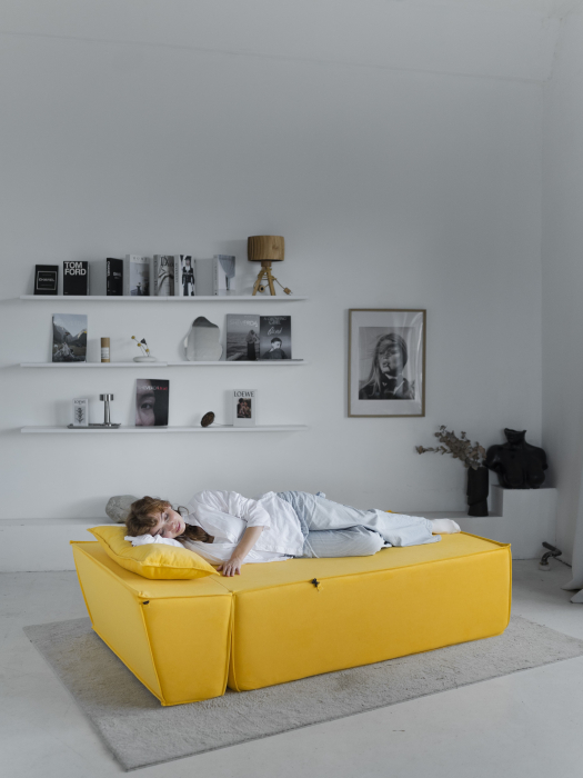 Кресло для отдыха, Бескаркасна оттоманка Клайд,велюр