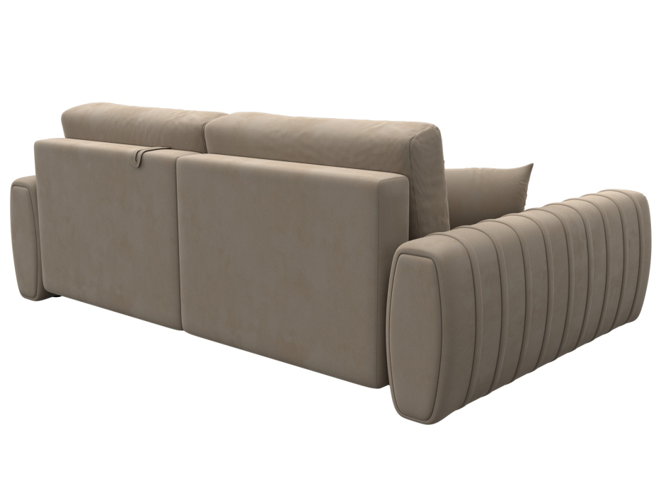 Диваны угловые в гостиную, Диван угловой Лига-057 НПБ угол левый, велюр SEVEN