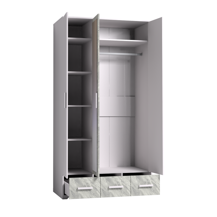 Шкафы распашные, Шкаф для одежды и белья Айрис 444
