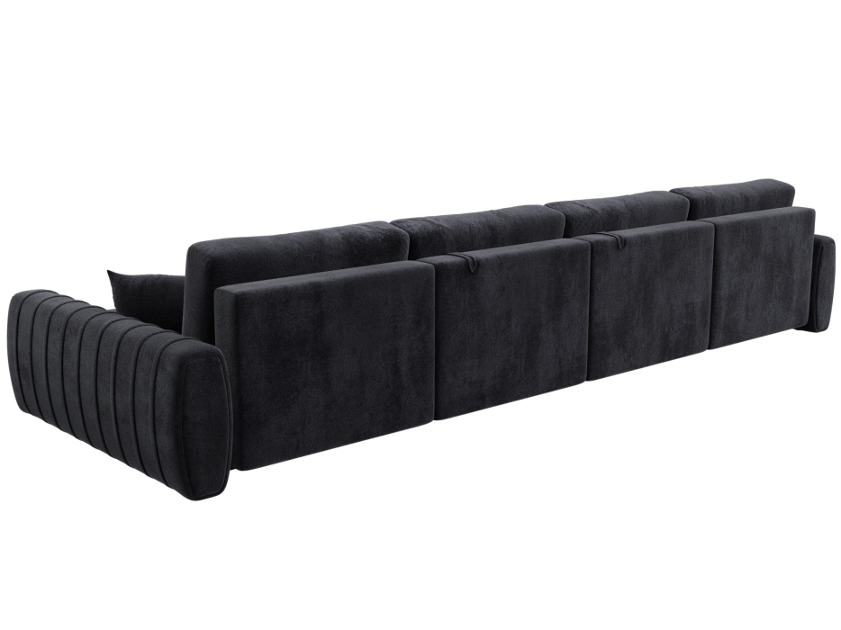 Диваны угловые в гостиную, Диван П-образный Лига-057 НПБ Лонг, велюр TOWER