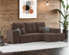 Диваны угловые в гостиную, Диван угловой Монреаль Правый угол (Велюр)