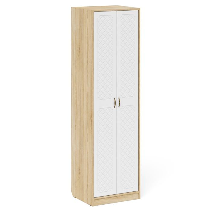 Прихожие, Шкаф в прихожую с обувницей с сиденьем и вешалкой П-6 № 12 МДФ фрезеровка ромб