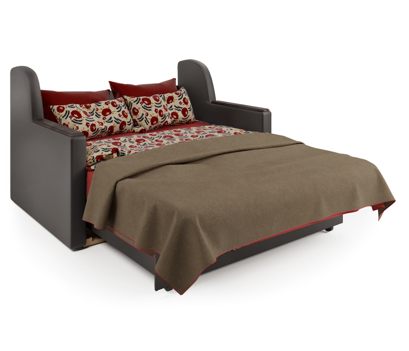 Диваны с ящиком для белья, Диван-кровать Аккорд Д 140, велюр/экокожа