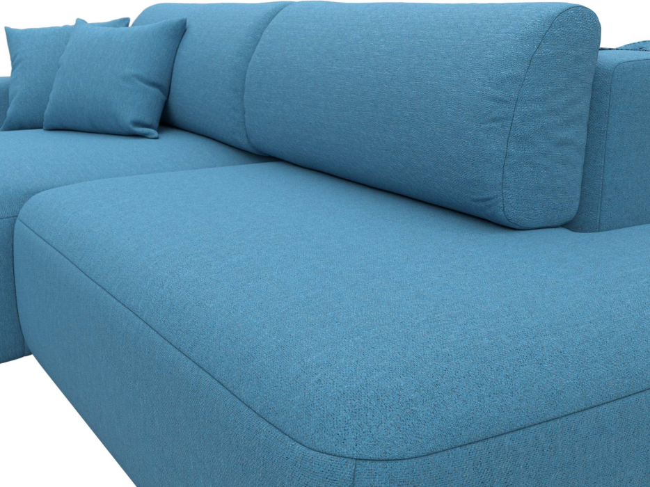 Диваны угловые в гостиную, Диван угловой Лига-036 НПБ Модерн левый угол, рогожка Амур